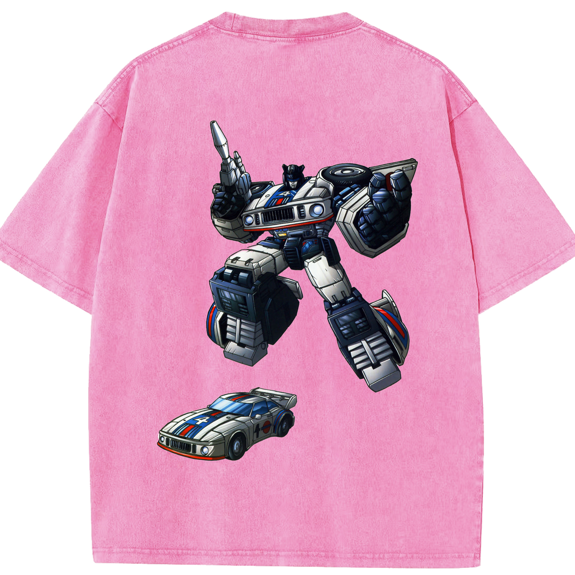 （画像用）  綿100% ヴィンテージ風 半袖Tシャツ（背面プリント）